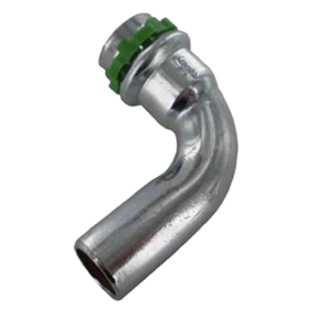 Böj 90° 1 muff Förkormad, V-Press Koppar, 15